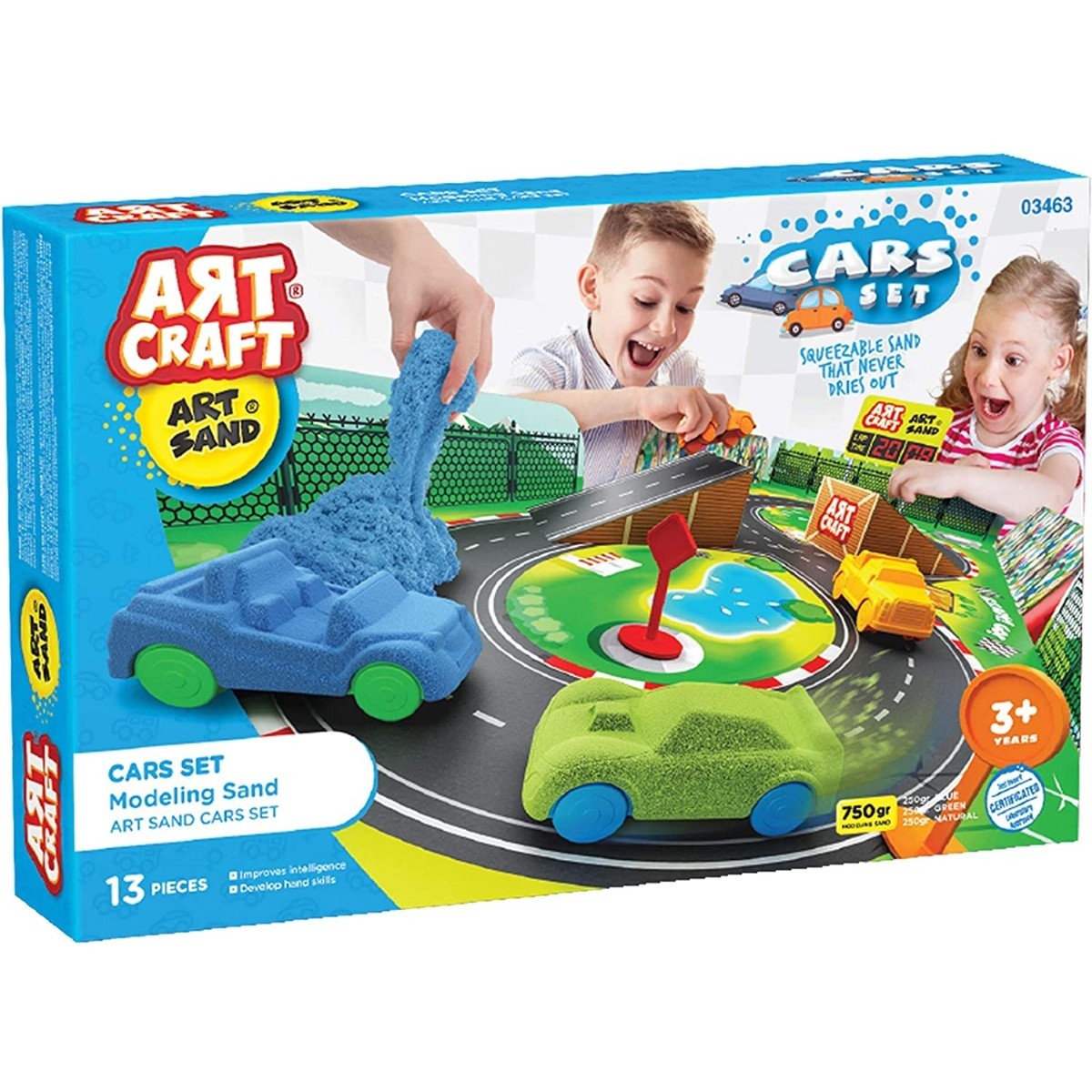 Art Craft Arabalar Seti Kinetik Oyun Kumu 750 Gr 03463 Oyun Hamurlari Kumlari Egitici Oyuncaklar Toolstoy