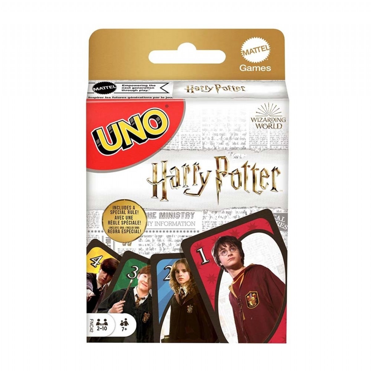 Visita lo Store di Mattel GamesMattel Games FNC42 UNO Versione Harry Potter Gioco di Carte per Famiglie e Bambini 7+ Anni 