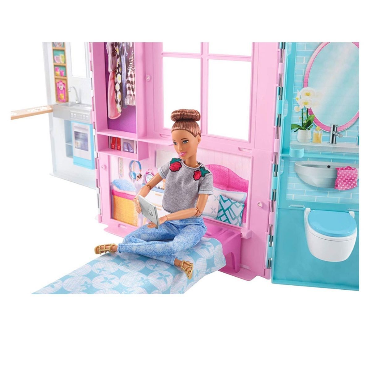 Barbie�nin Taşınabilir Portatif Evi FXG54 Barbie Karakterler Toolstoy